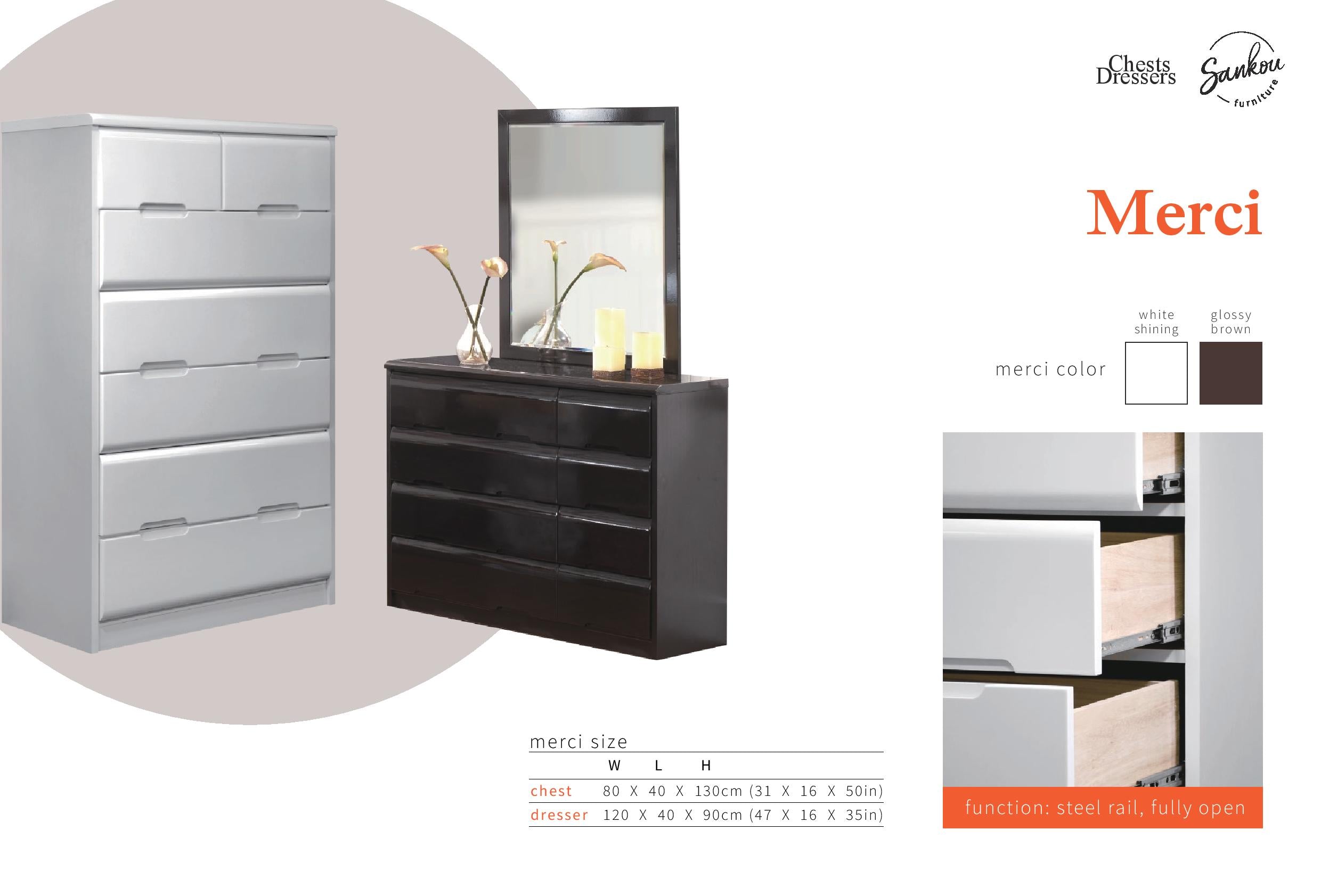 Merci Lacquer 6 PC Bedroom Set