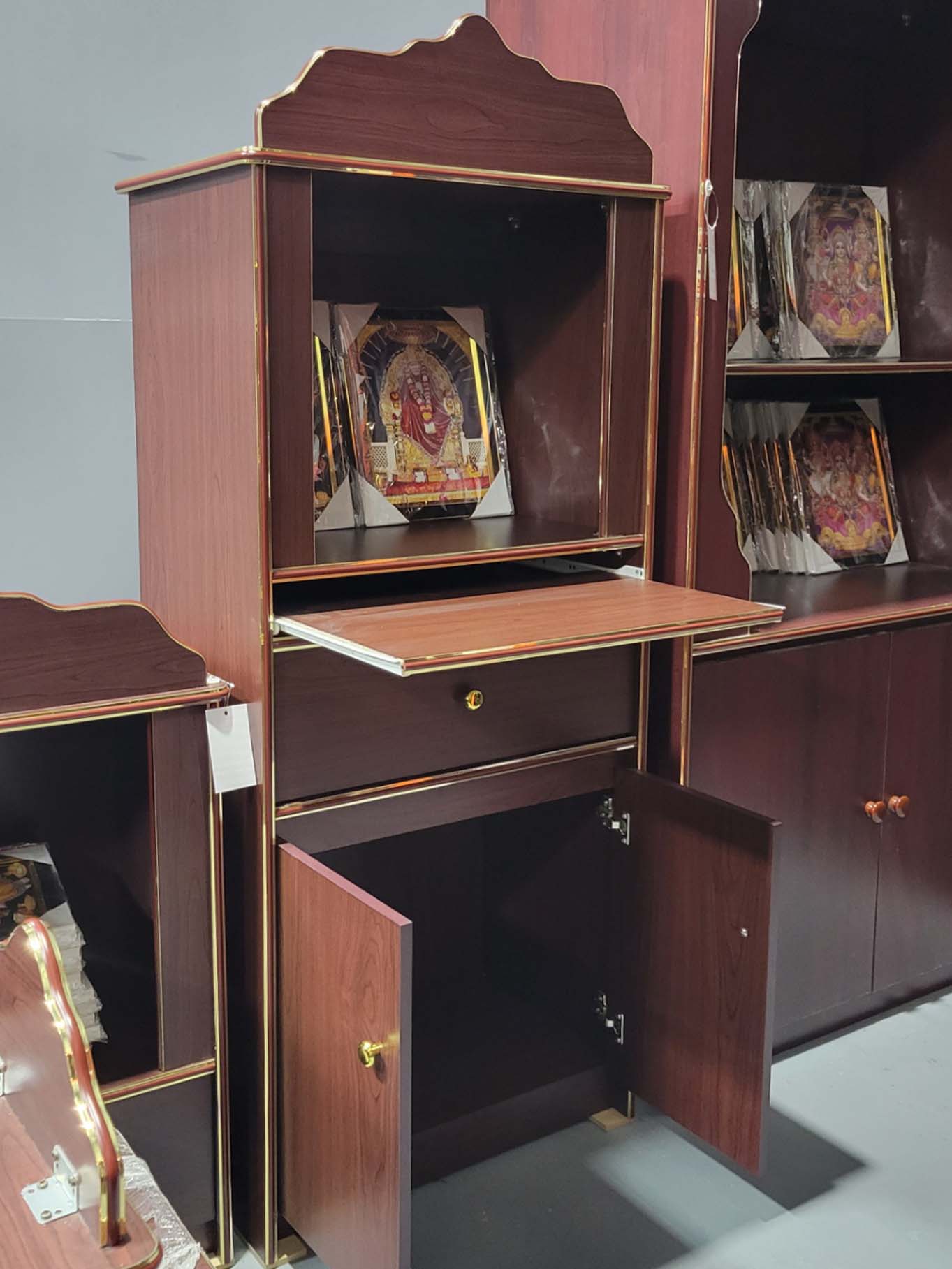 Ganesh Pooja Mandir/Unit with pull out tray