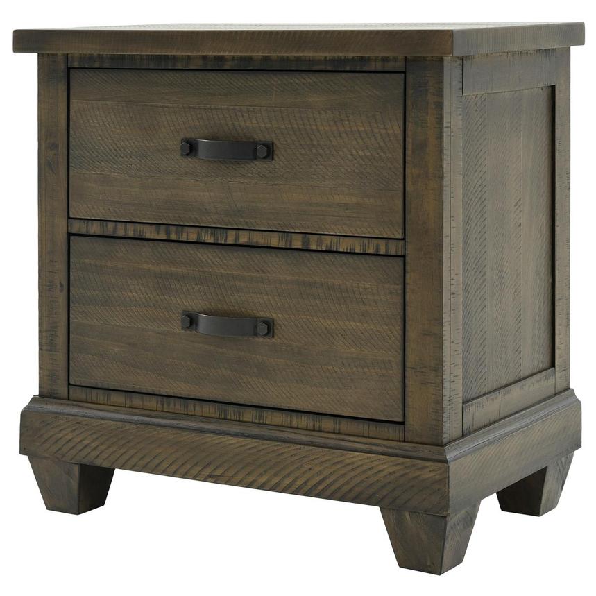 Rylee 2 Drawer Night Stand Dark Brown 1061