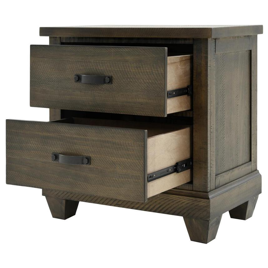 Rylee 2 Drawer Night Stand Dark Brown 1061