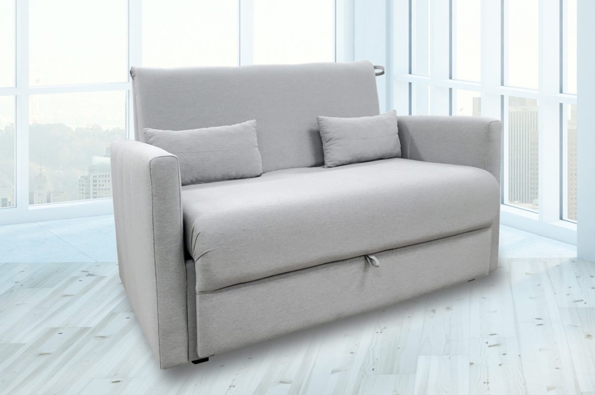 Grey Fabric Sofa Bed T1825G