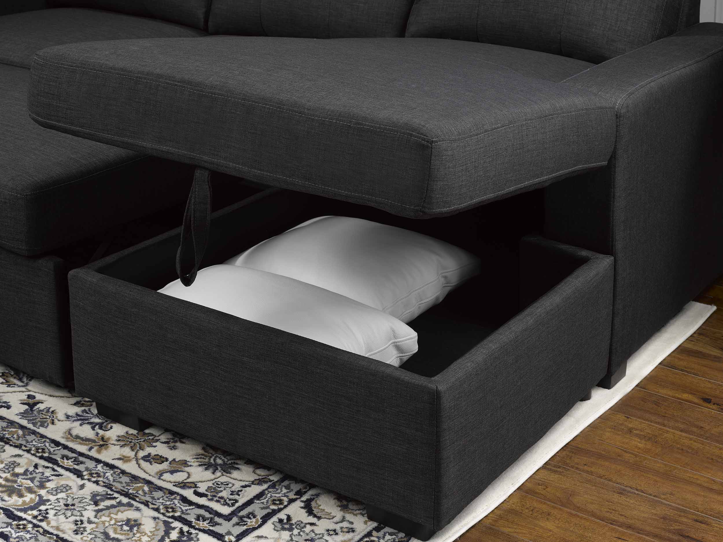 Monton Sectional Sofa Bed with Storage 5535
