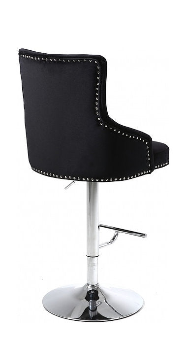 Black Velvet Bar Stool ST-6021