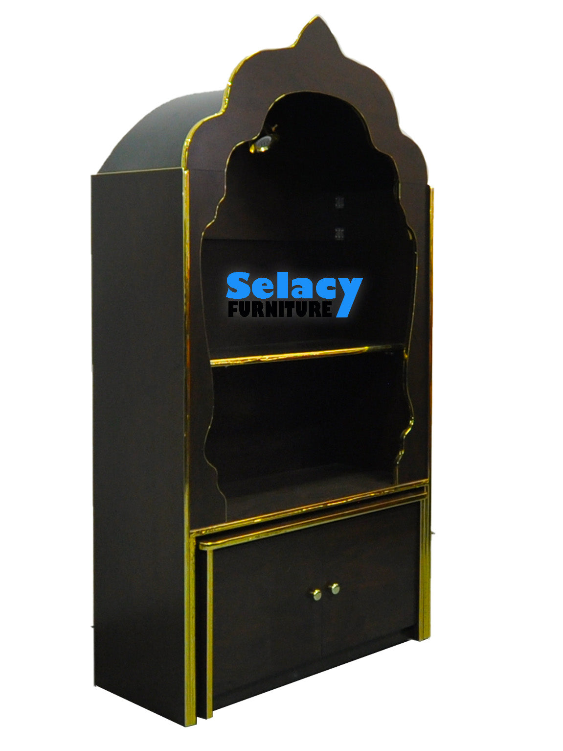 Vishnu Pooja Mandir with pull out cabinet - SW50