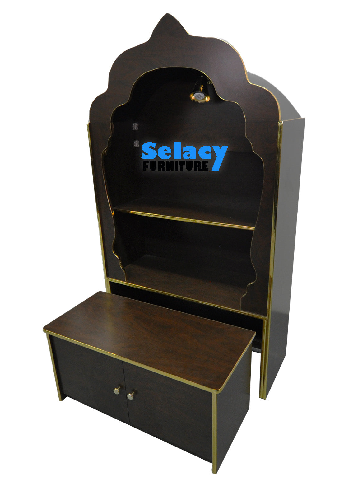 Vishnu Pooja Mandir with pull out cabinet - SW50