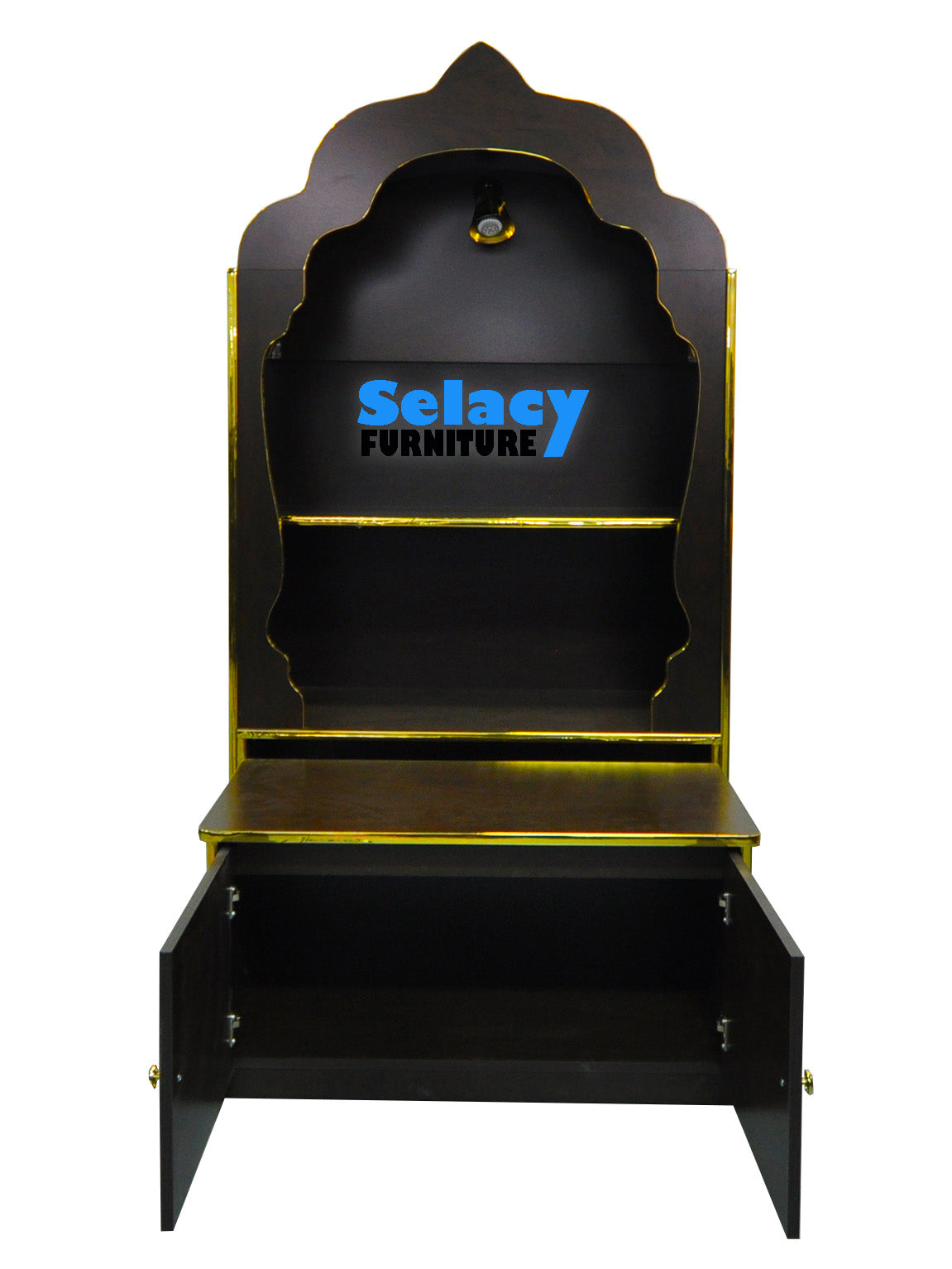 Vishnu Pooja Mandir with pull out cabinet - SW50