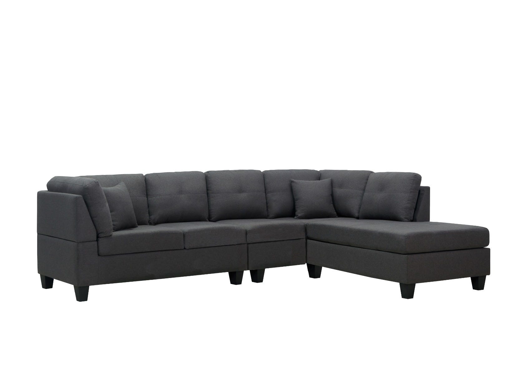 Charcoal Reversal Sofa Sectional T-1232