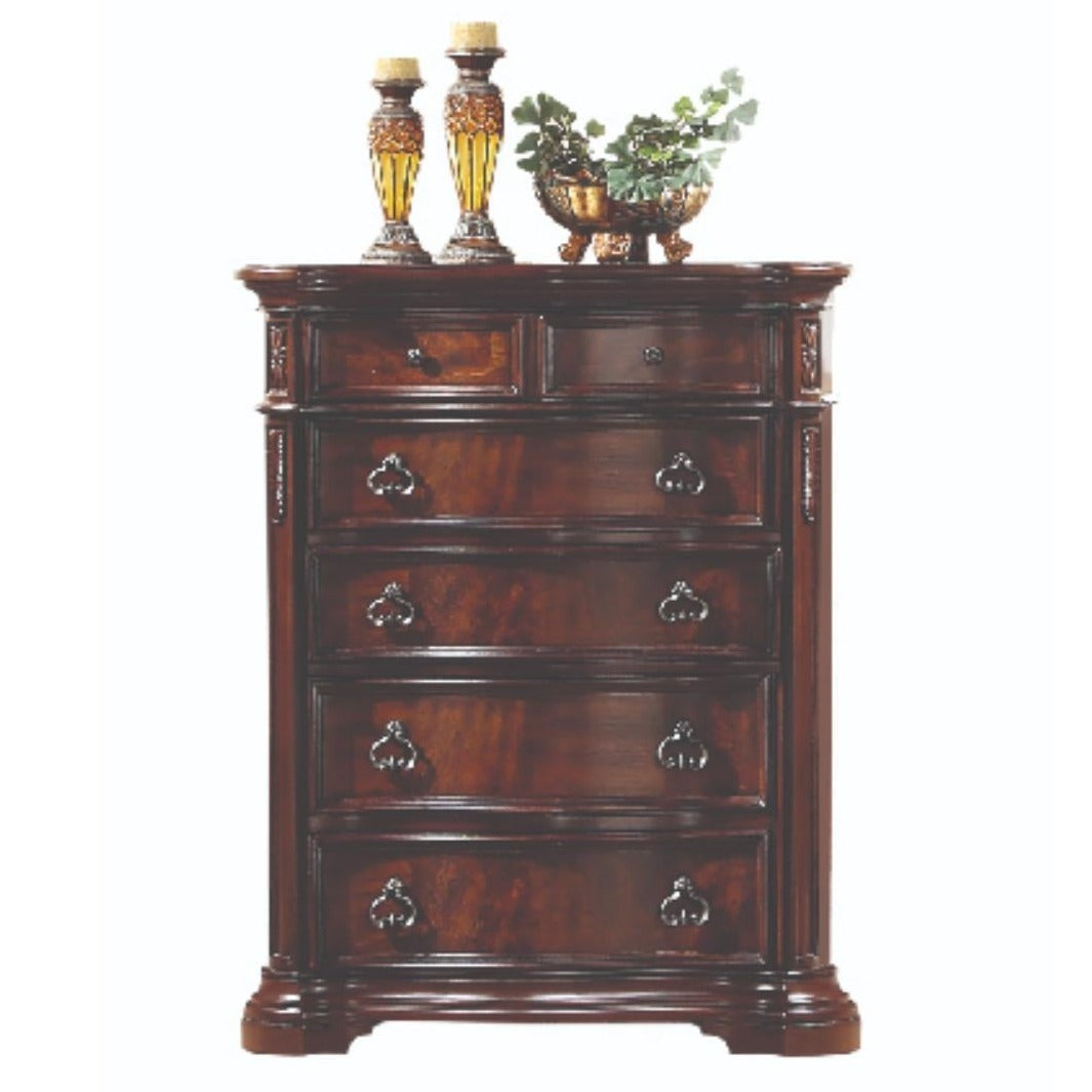 Bombay Wooden 6 Drawer Chest Walnut 1101