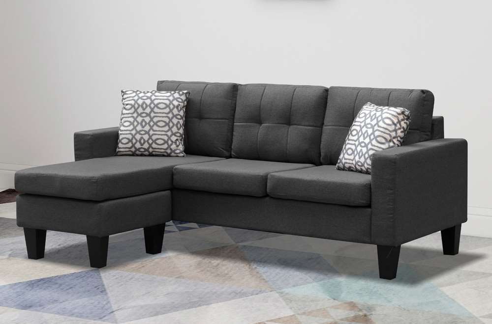 Grey Sectional Sofa T-1230