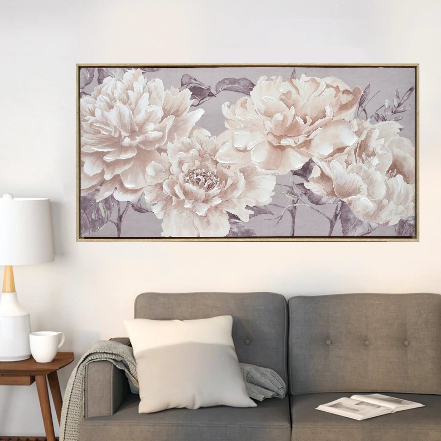 Flower Canvas Print W/Frame EL 13-437