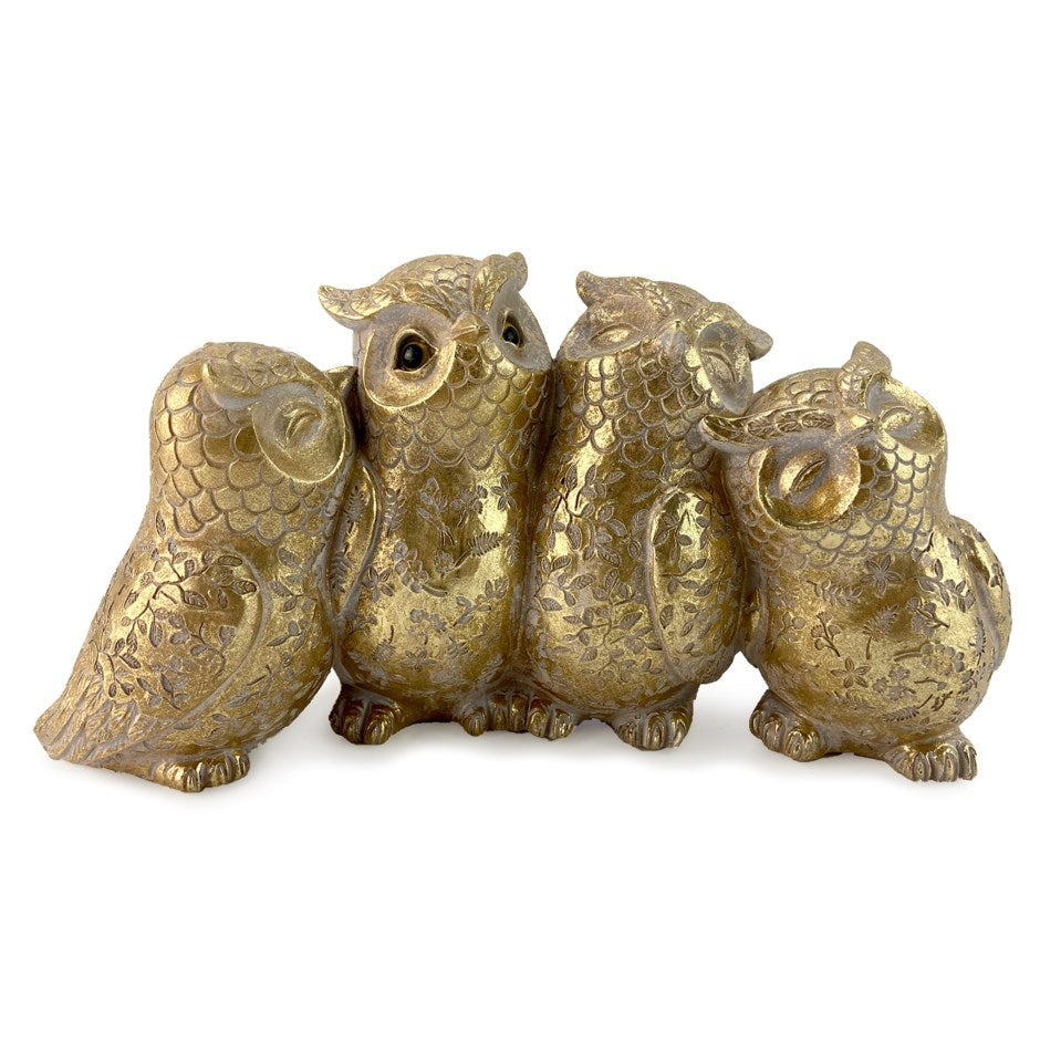 4 Owls Gold Figurine EL 16-060