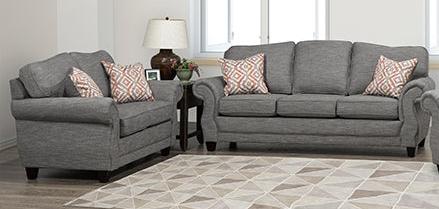 Canadian Made Sofa Set in Arbour Grey 1683