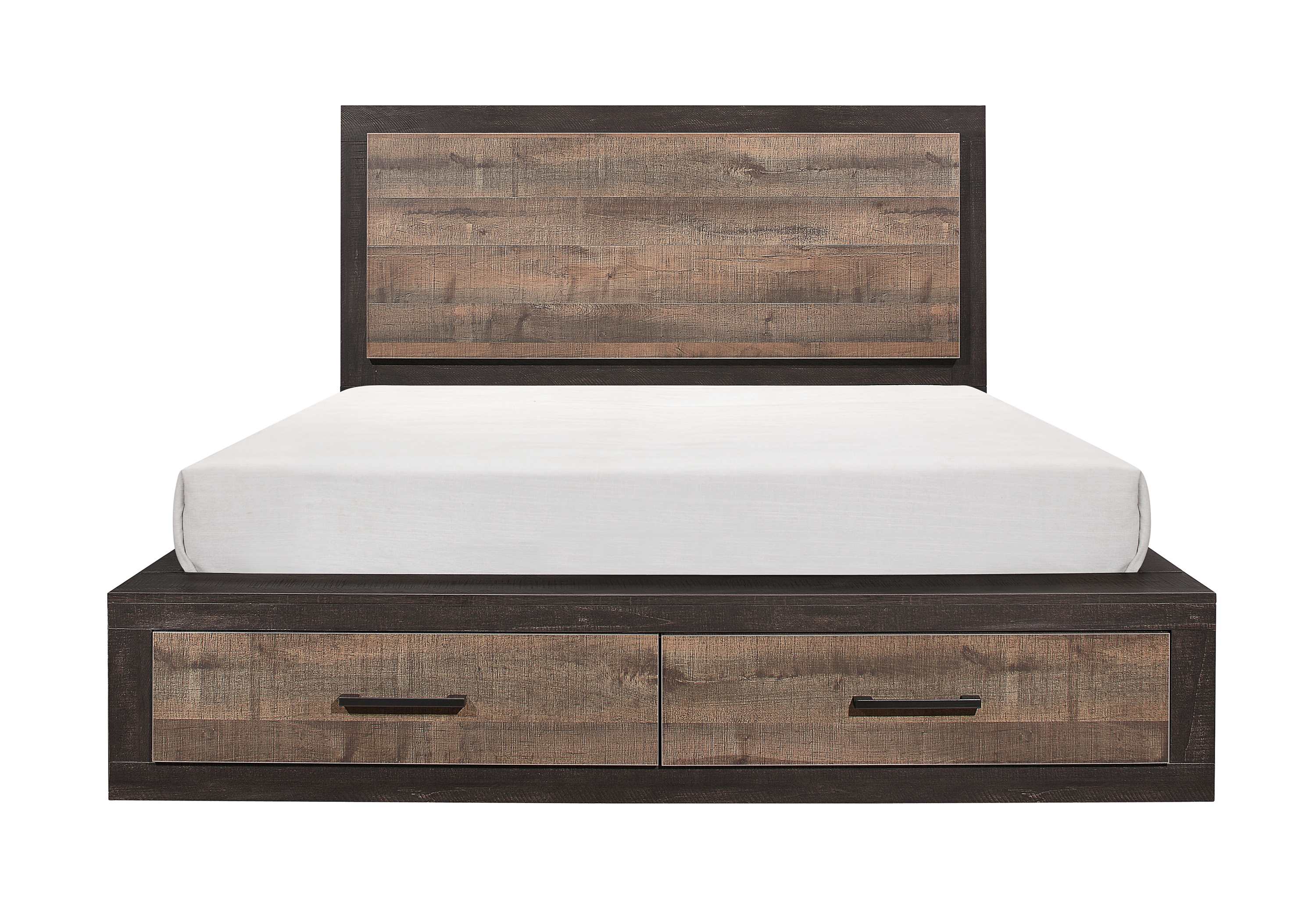 Rustic Dark Ebony Miter Bed 1762