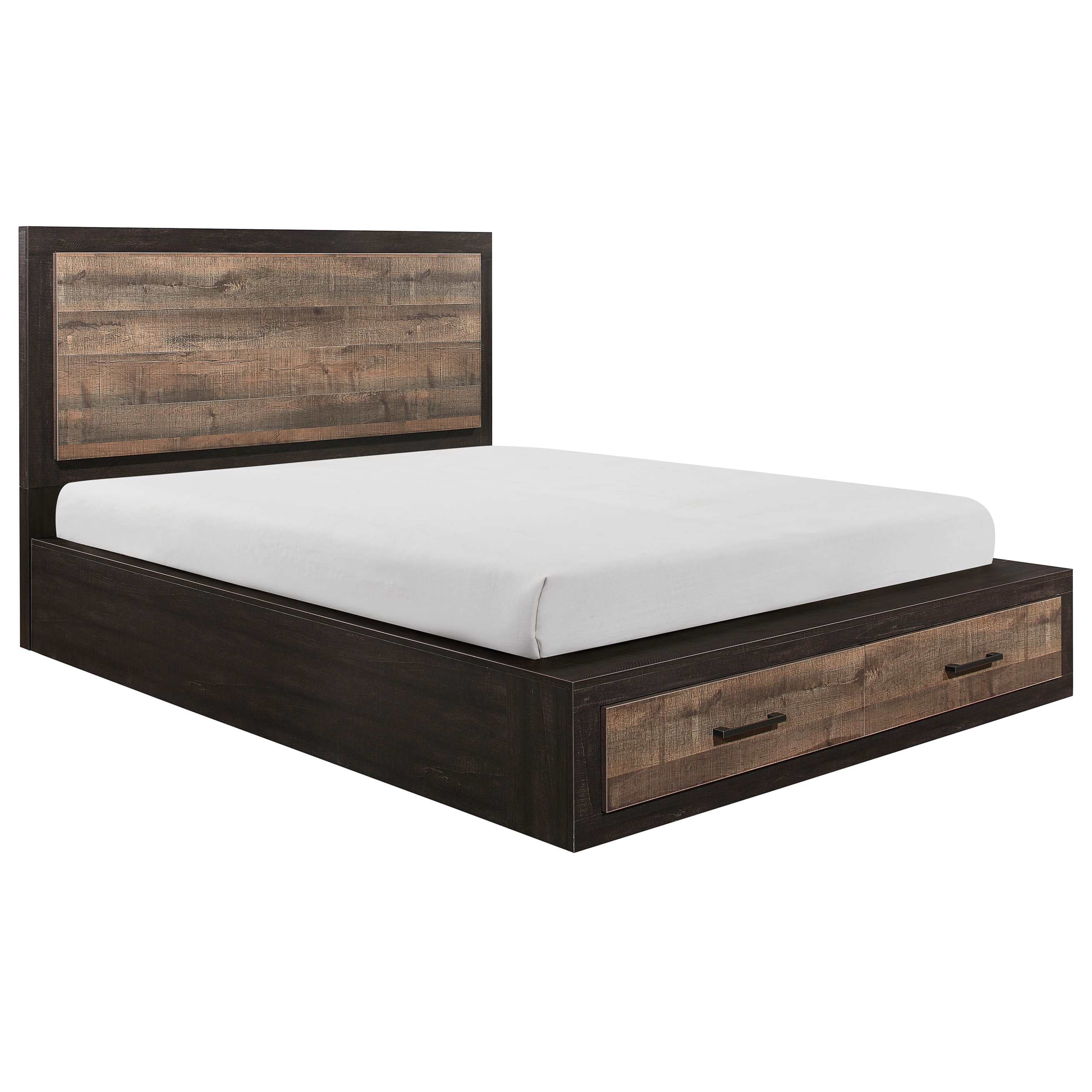 Rustic Dark Ebony Miter Bed 1762