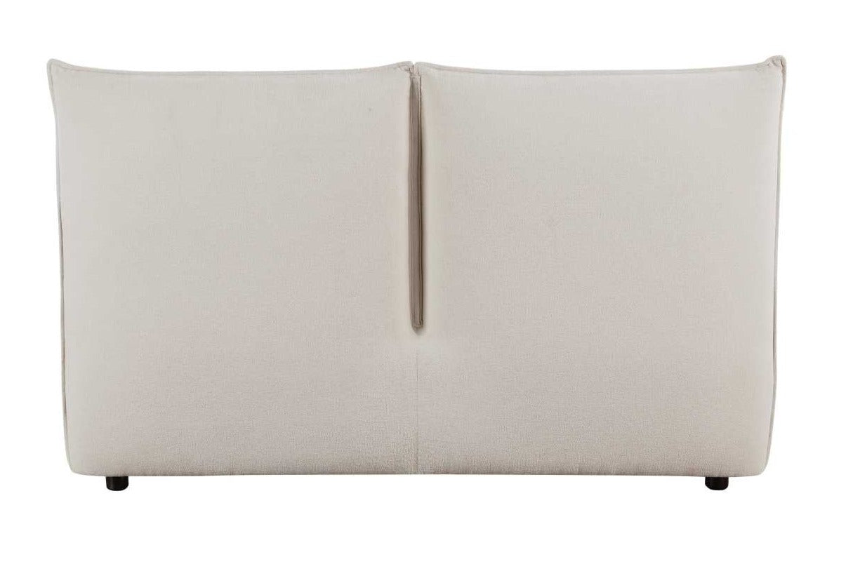 Linna Beige Chenille Upholstered Fabric Bed 1930 5