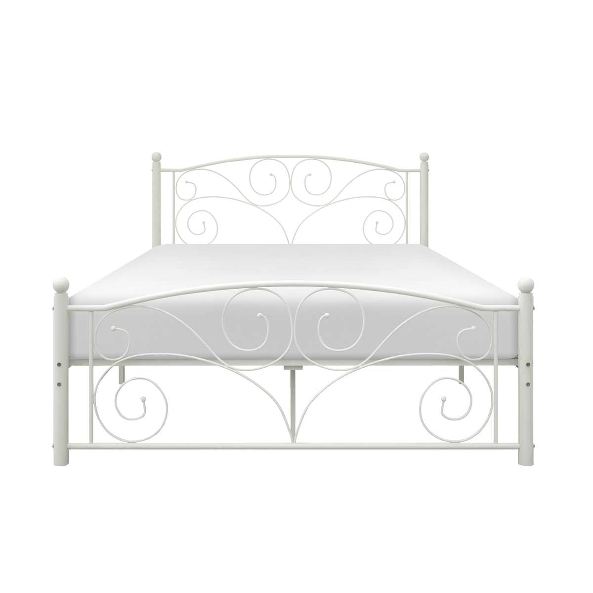 Pallina Full Platform Bed White 2021