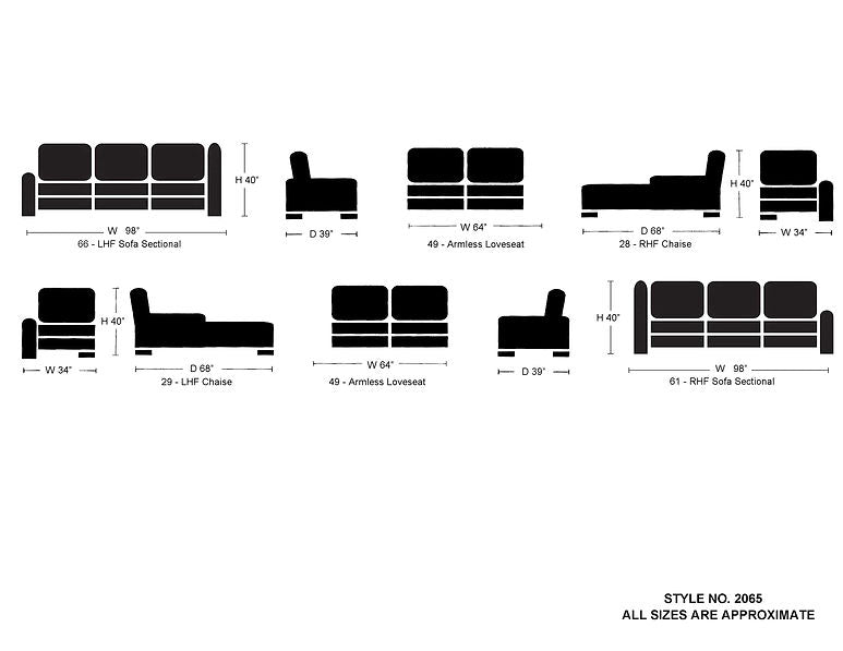 Canadian Made Sectional Sofa 2065