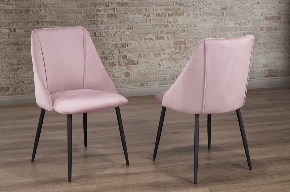 2 Pc Dining Chair (Pink) T212P