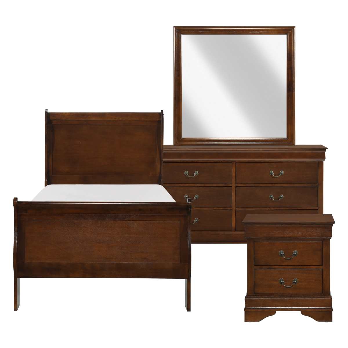 Mayville Kids Bedroom Set Brown Cherry 2147