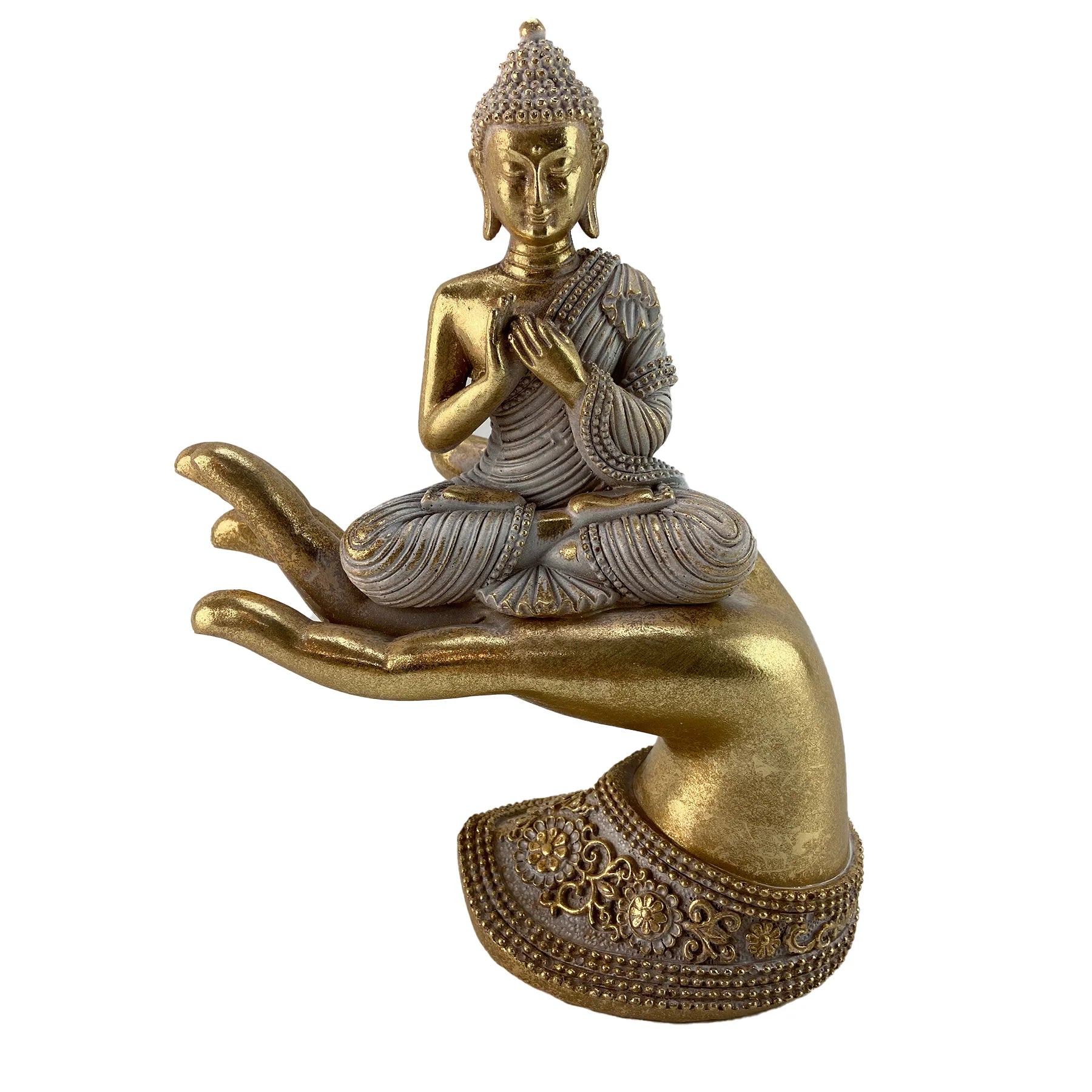 Buddha SITTING ON PALM EL 22-928