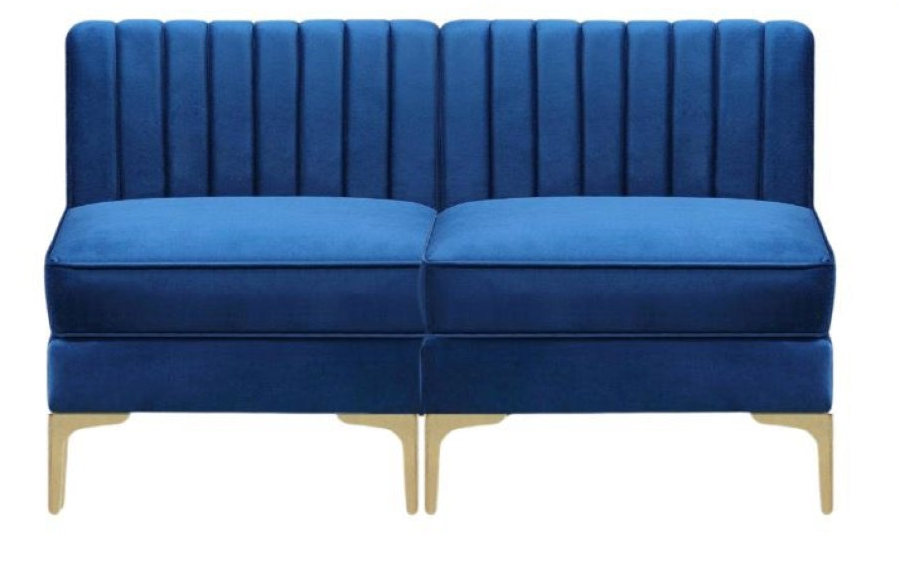 Velvet Fabric Sofa Collection Blue - 2210