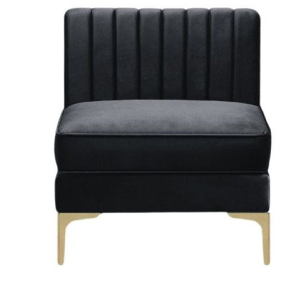 Velvet Fabric Sofa Collection Black - 2210