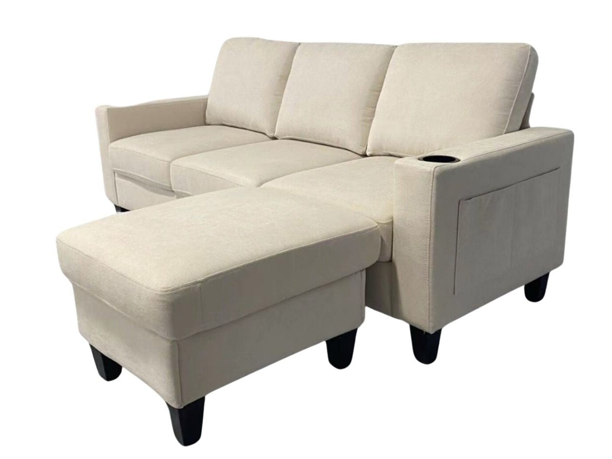 2215 cream reversible sectional sofa 2