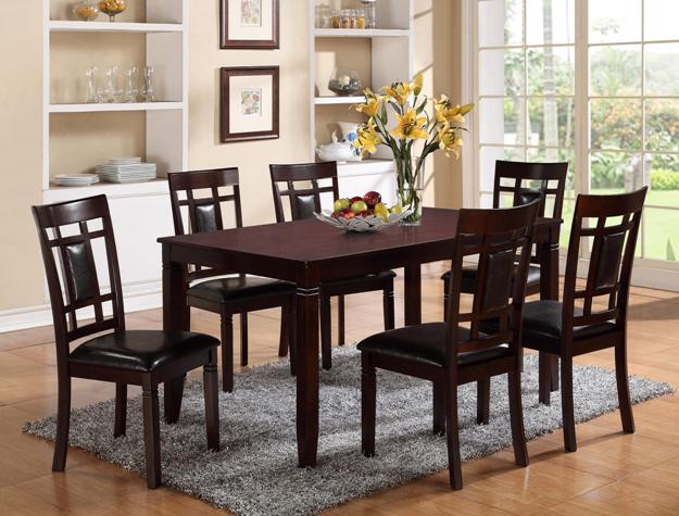 Cherry Wooden 6PC Dining Set 2325