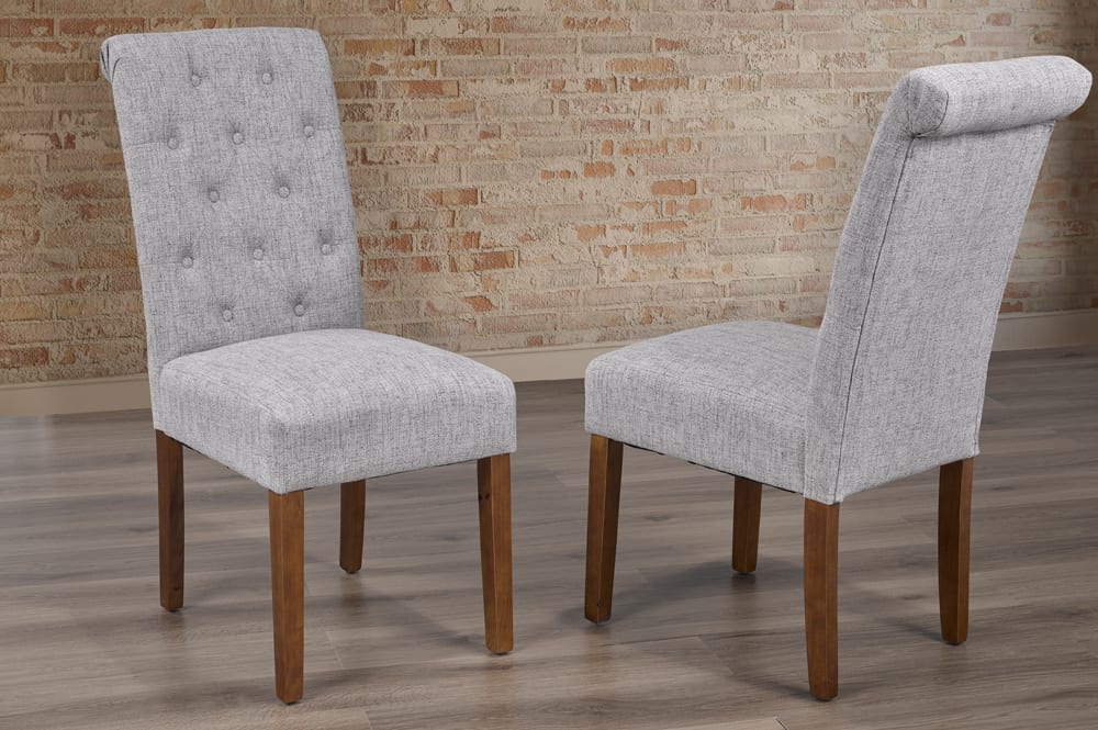 2 PC Parson Dining Chair Grey 258