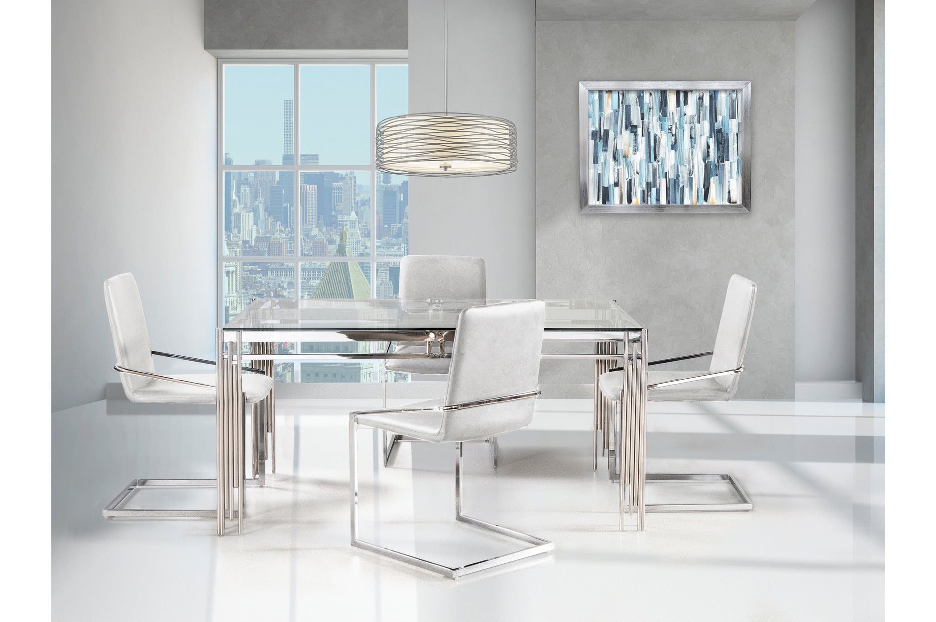 Porfirio Dining Collection White 3645-59/3656S