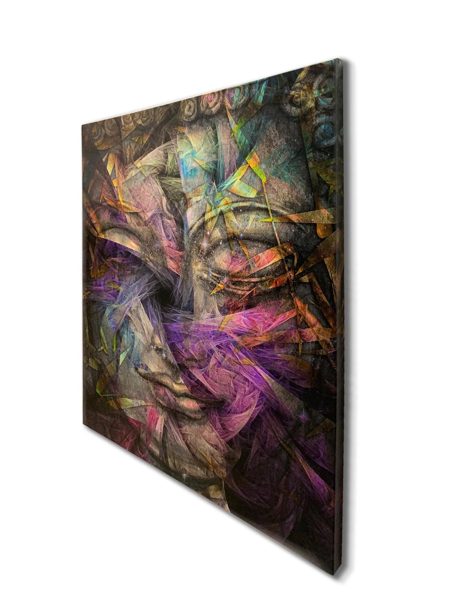 Dimensional Buddha Fine Art Canvas 36" x 48"