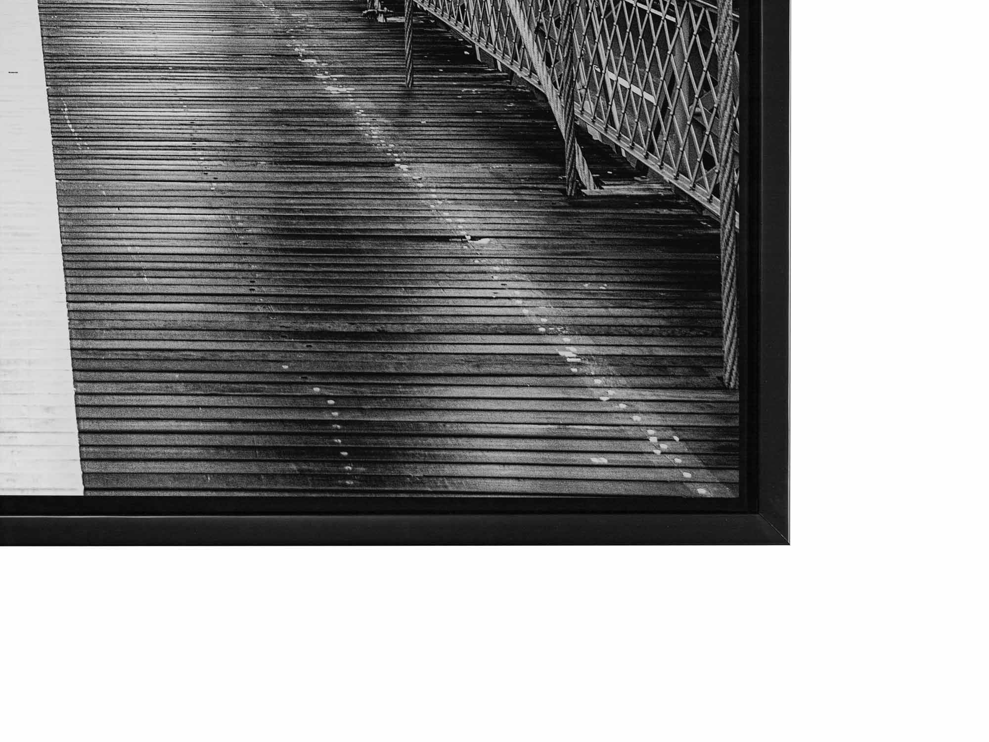 Fine Art Canvas of Brooklyn Bridge in Black & White HDR 36" x 48"