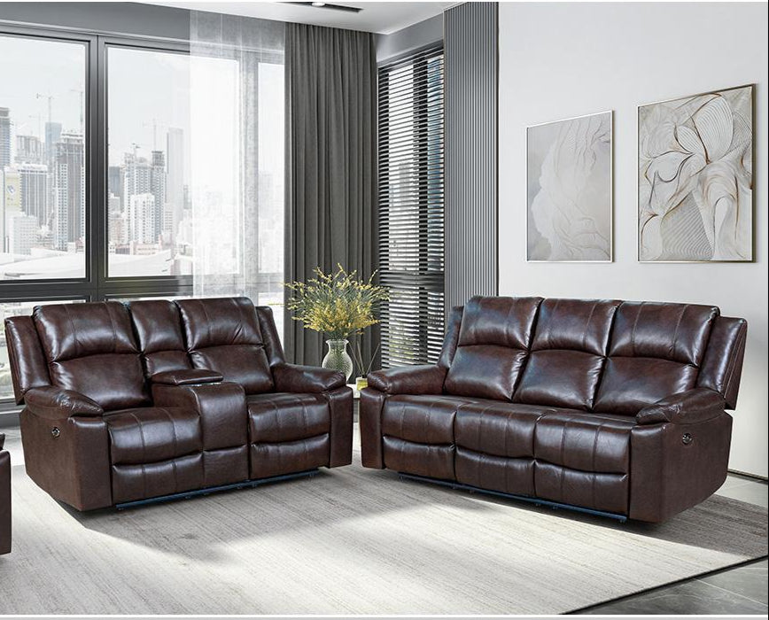 Cassia Power Recliner Sofa 2359 Brown