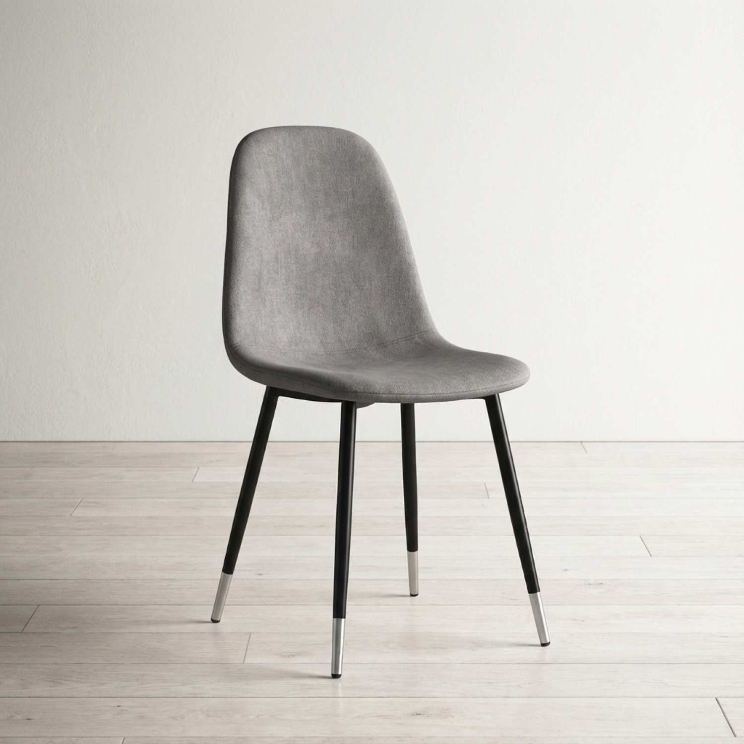 White Marble Glass Top Dining Table with 4 Grey Chairs 1580/1582