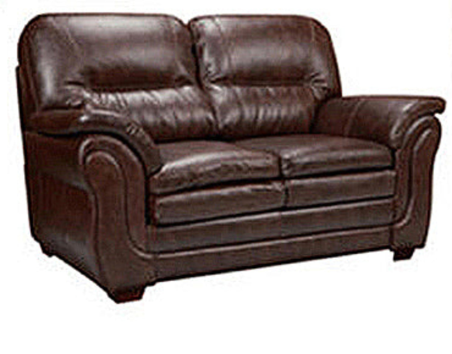 Canadian Made Leather Neptune Umber Loveseat 4000