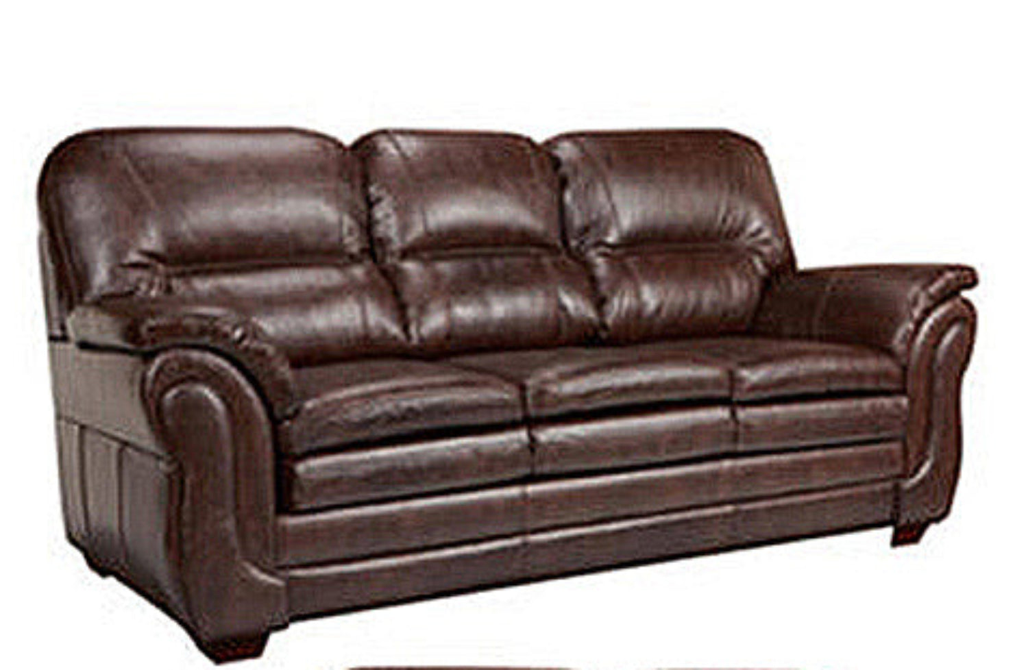 Canadian Made Leather Neptune Umber Sofa 4000