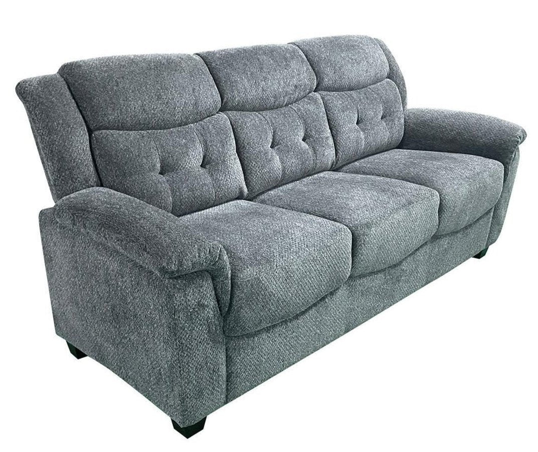 Reese Chenille Fabric Sofa Dark Grey KM2225