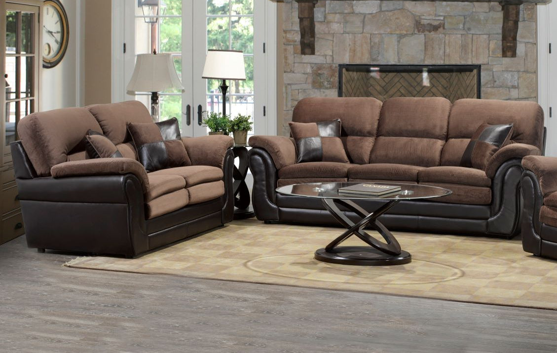 Canadian Made Sofa Set Missouri Brown 4070