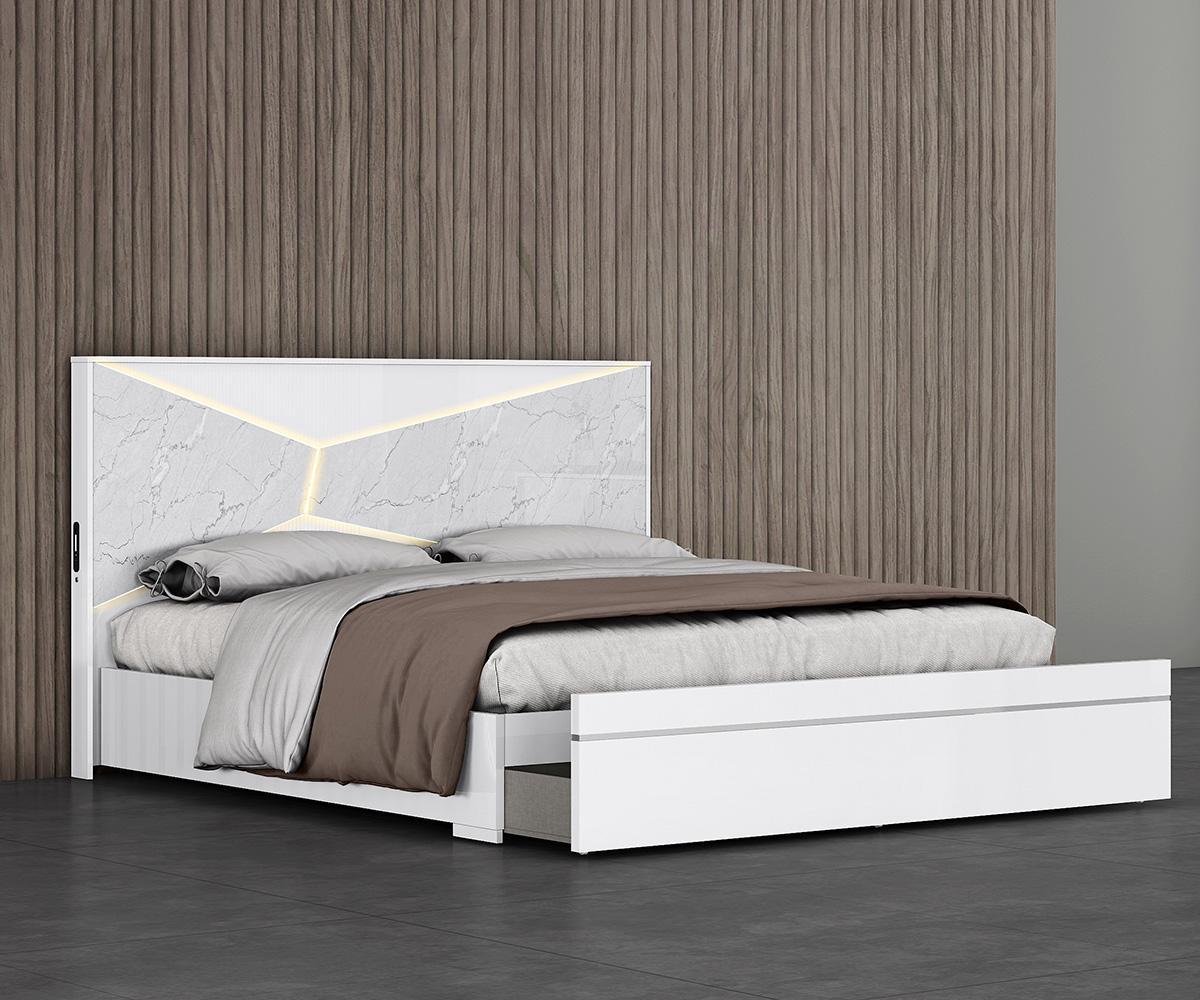 Kyle B122 White and Carrara Bedroom Collection