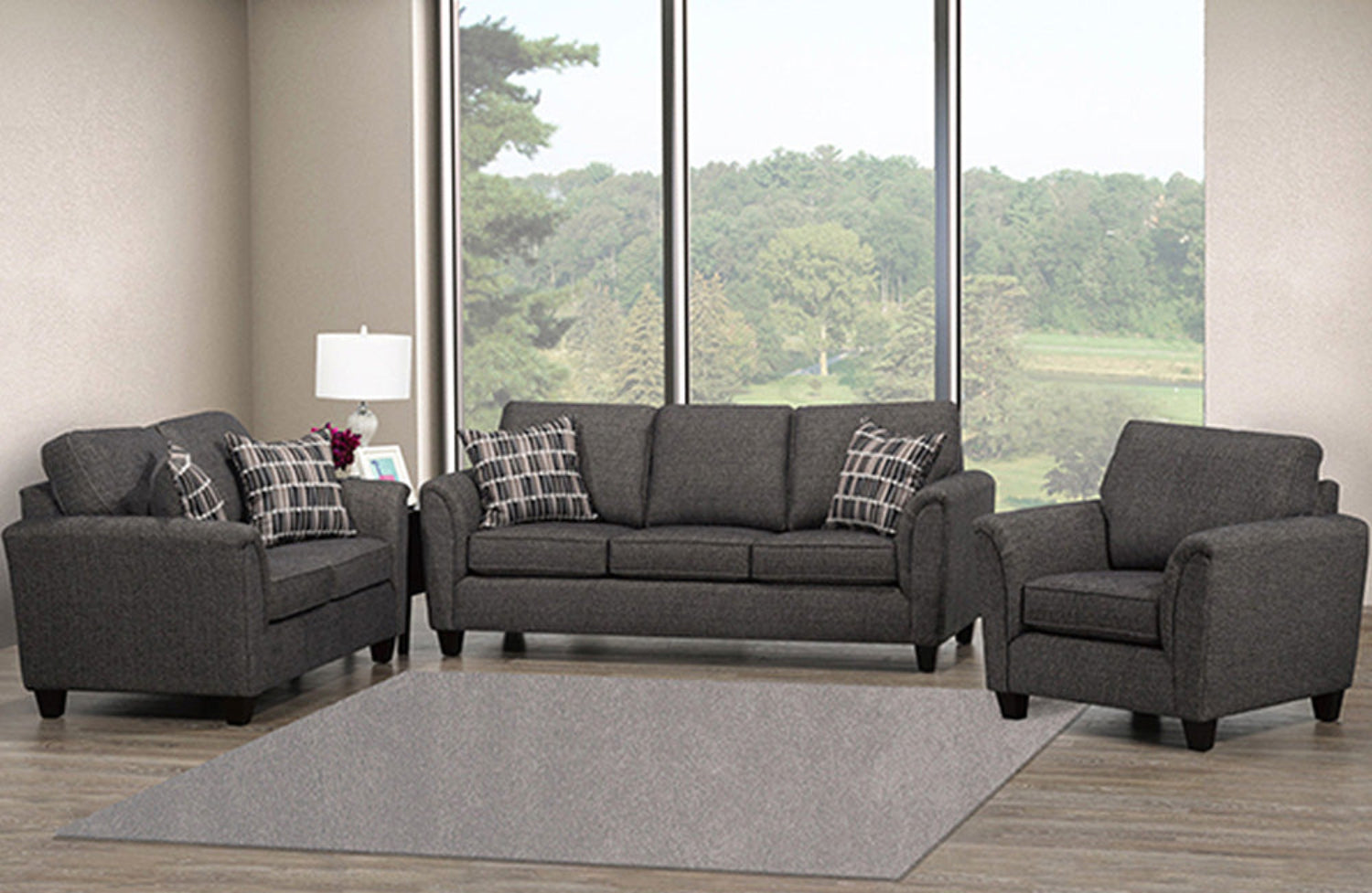 Canadian Made Concan Charcoal Chair 4328