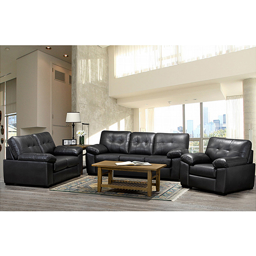 Canadian Made Zurick Black Sofa Collection 4392