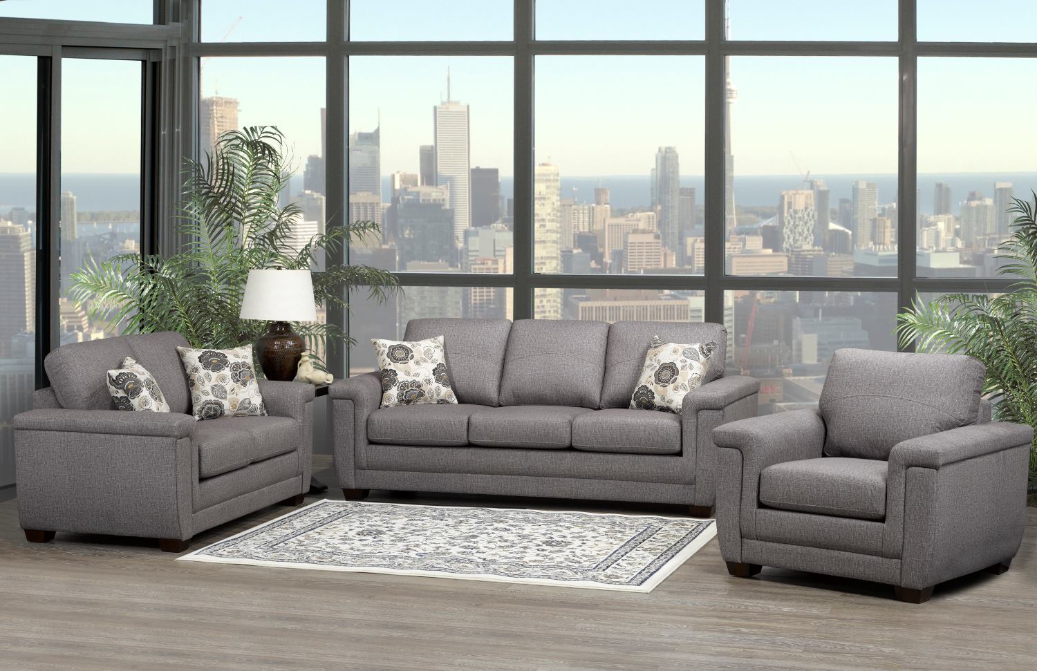 Canadian Made Trapeze 6 Sofa Collection 4395