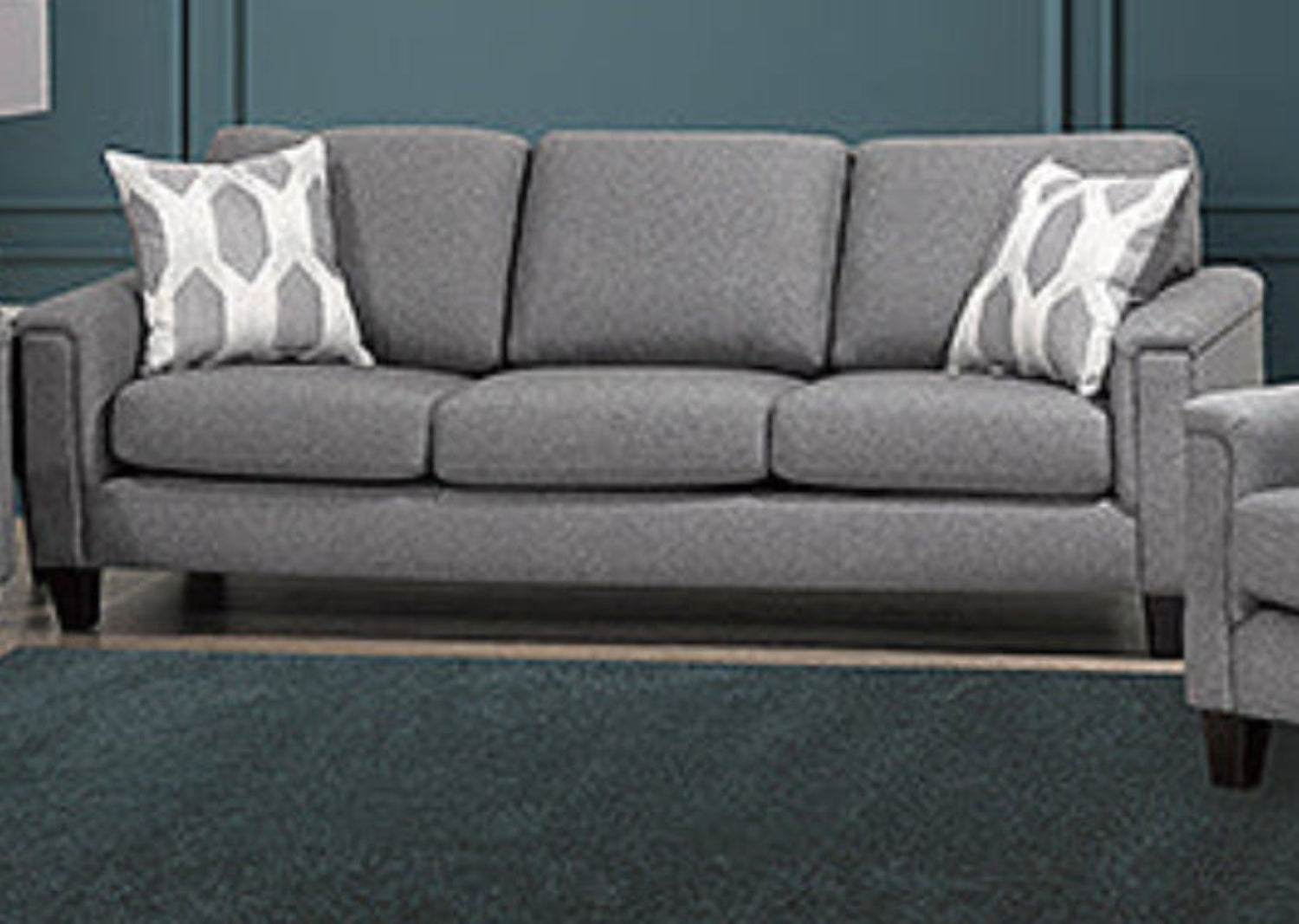 Canadian Made Durant Grey Fabric Sofa 4414