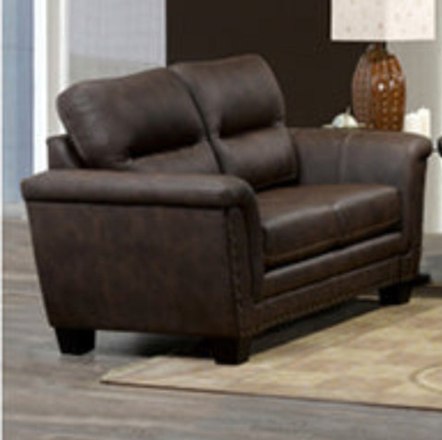 Canadian Made Bedford Brown Loveseat 4415