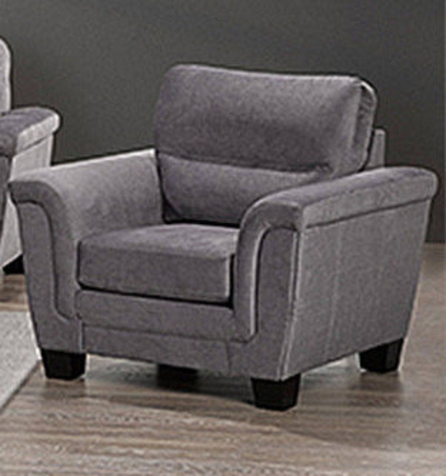 Canadian Made Beehive Smoke Fabric Chair 4415