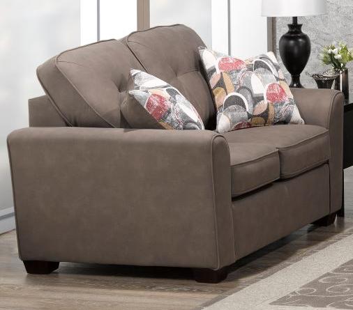 Canadian Made Svalbard Mocha Loveseat 4424