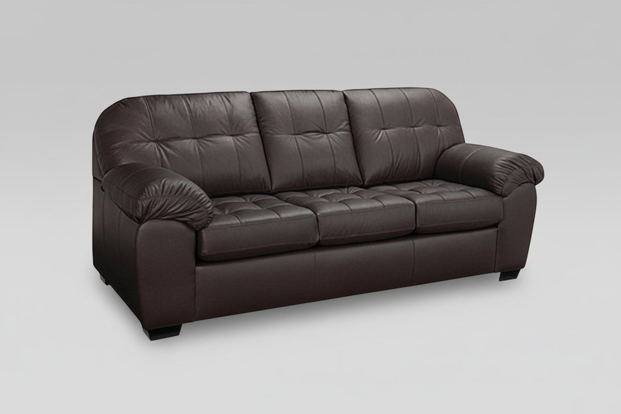 Canadian Made Genuine Leather Zurick Chocolate Sofa 4800
