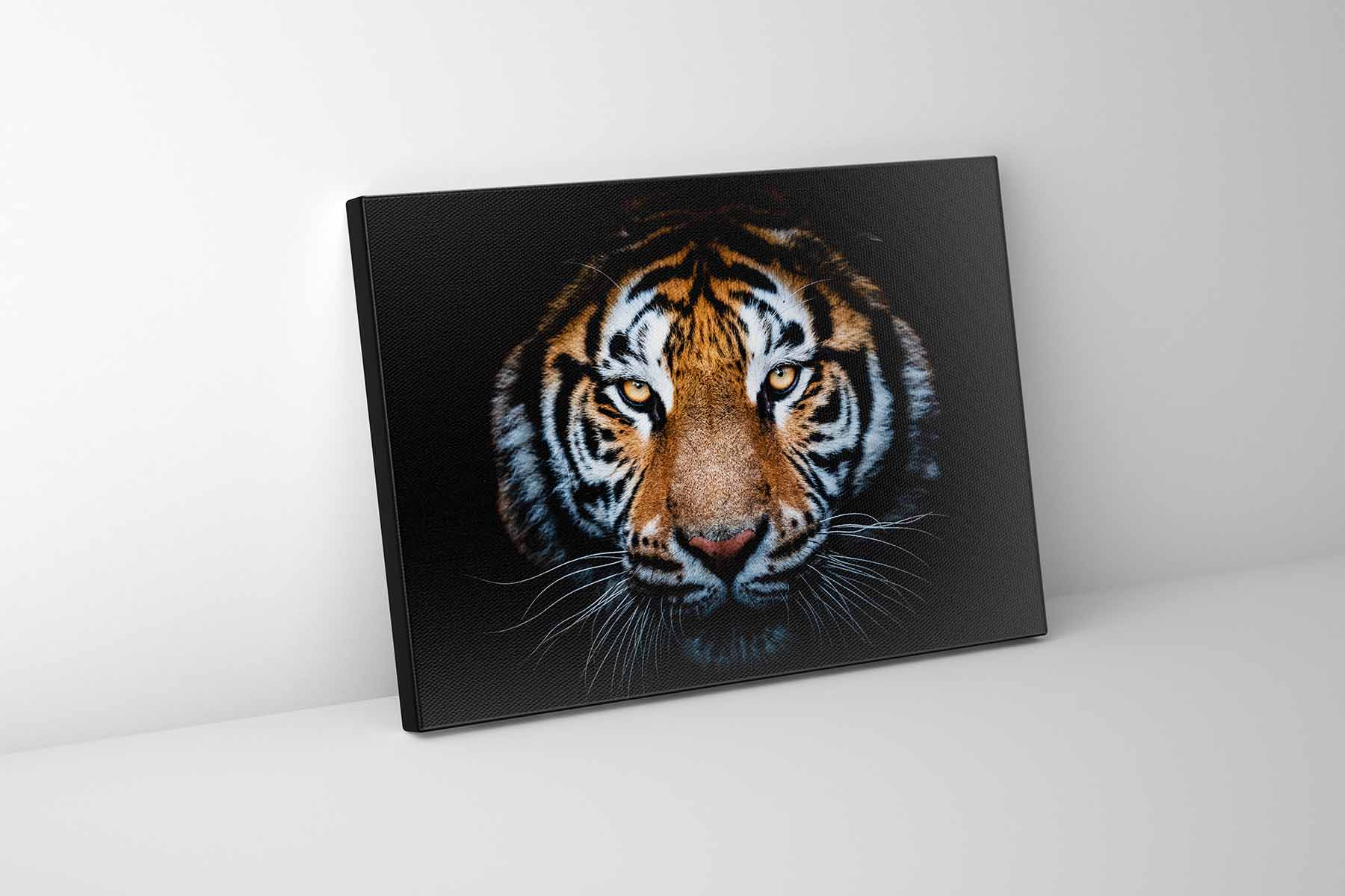 Hi Res Tiger Head Canvas Art 48" x 36"