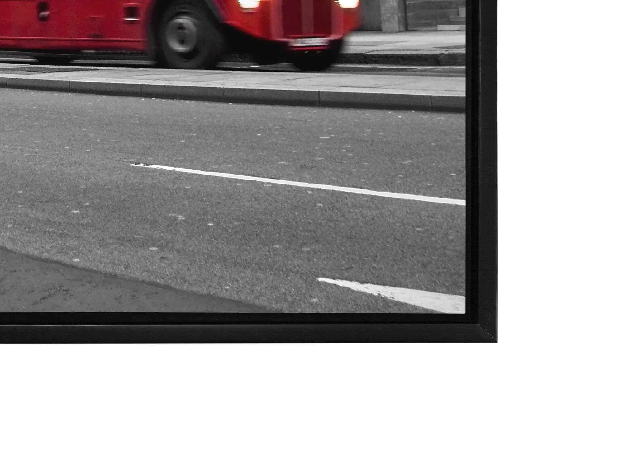 Iconic Red Double Decker Bus & Phone Booth Canvas Art 36" x 48"