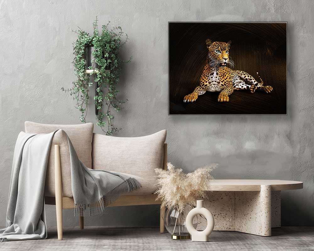 Leopard Canvas Art 36" x 48"